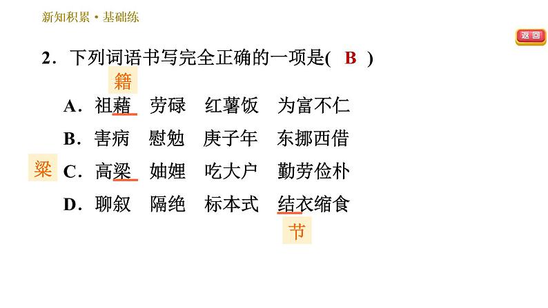 部编版八年级上册语文习题课件 第2单元 7 回忆我的母亲第5页