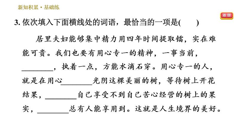 部编版八年级上册语文习题课件 第2单元 9 美丽的颜色第6页