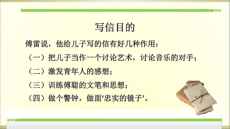 第三单元 名著导读《傅雷家书》：选择性阅读 课件07