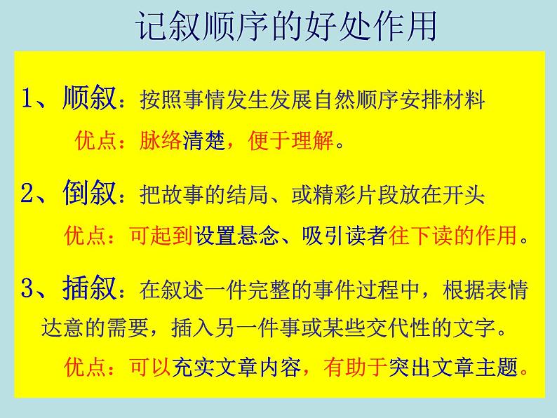 初中记叙文写作训练记事篇（7）（情节变化）课件07