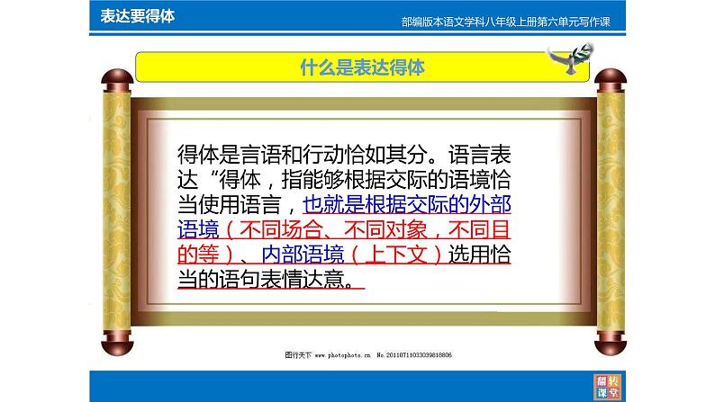 人教部编版八年级语文上册写作：表达要得体 教学课件02