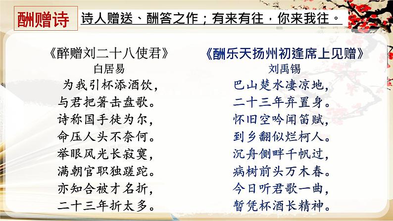人教部编版九年级语文上册《酬乐天扬州初逢席上见赠》教学课件208
