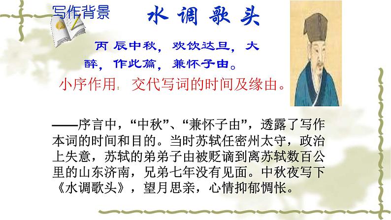 人教部编版九年级语文上册《水调歌头》教学课件08