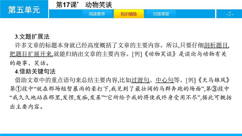 部编版七年级语文上册《动物笑谈》PPT精品课件 (5)07