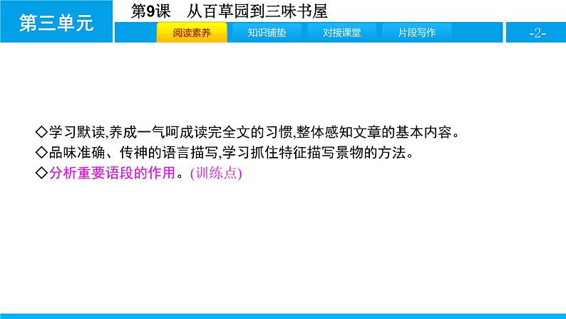 部编版七年级语文上册《从百草园到三味书屋》PPT (16)第2页