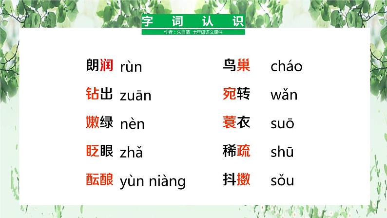 部编版七年级语文上册《春》PPT (3)08