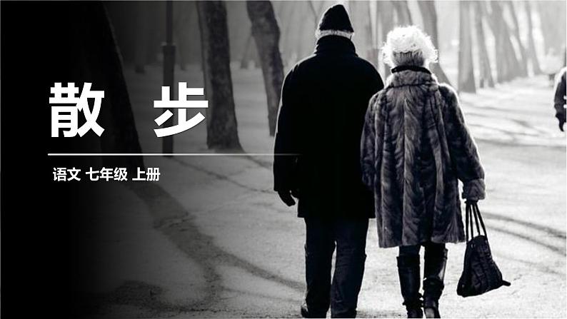 部编版七年级语文上册《散步》PPT优秀课件 (8)第1页