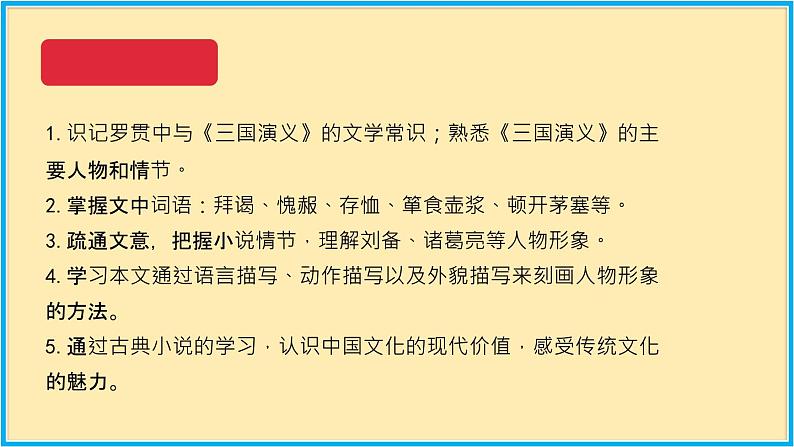 人教版语文九年级上册精品课件第六单元 第23课 三顾茅庐03