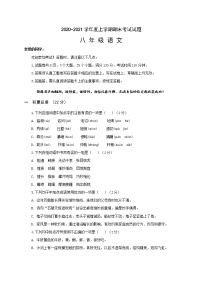 山东省临沂市兰陵县2020-2021学年八年级上学期期末考试语文试题（word版 含答案）