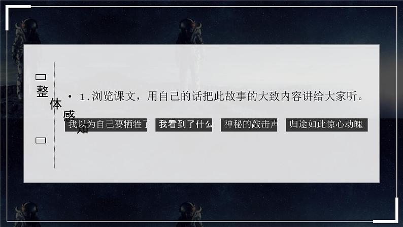 部编版七年级下册语文第6单元《22 太空一日》课件 (4)07