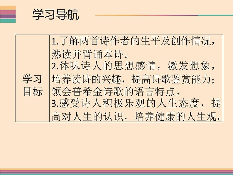 部编版七年级语文下册《假如生活欺骗了你》PPT教学课件 (1)第3页