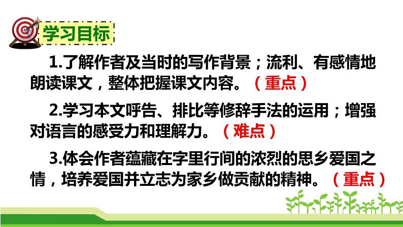 部编版七年级语文下册《土地的誓言》PPT (2)第3页