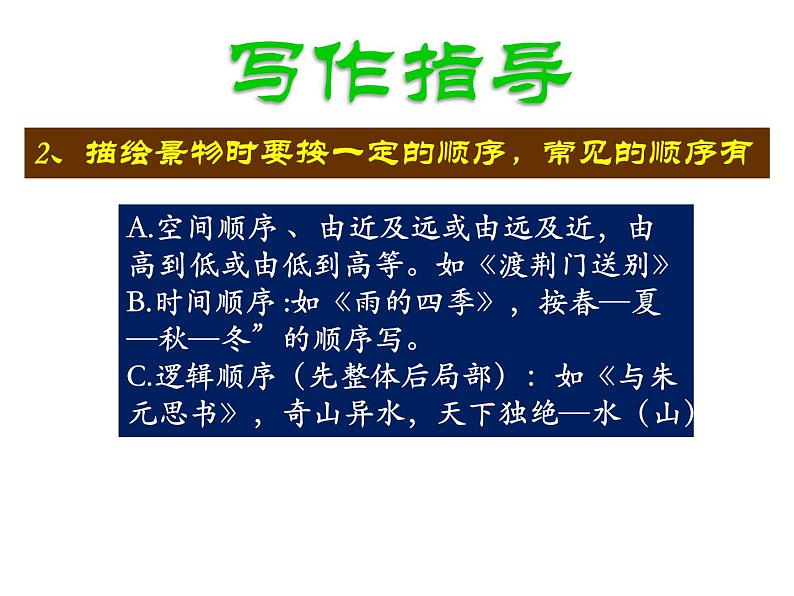 人教部编版八上第三单元写作：学习景物描写（29张PPT）05