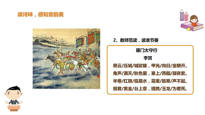 部编版八年级语文上册《雁门太守行》PPT精品课件 (4)第7页