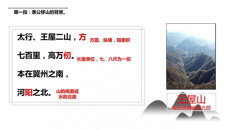 部编版八年级语文上册第六单元23《愚公移山 》课件ppt(4)第5页