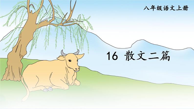 部编版八年级语文上册 16 《散文二篇》PPT课件02