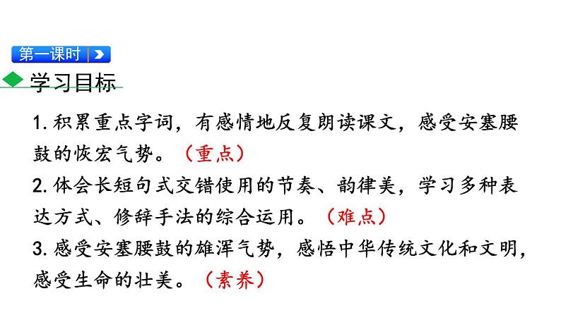 部编版八年级语文下册《安塞腰鼓》PPT课文课件 (12)03