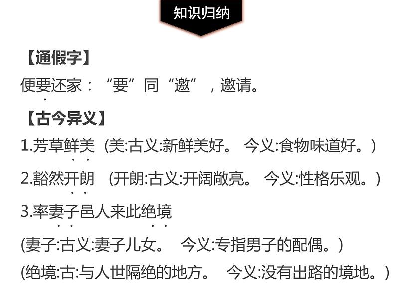 部编版八年级语文下册《桃花源记》PPT课文课件 (12)06
