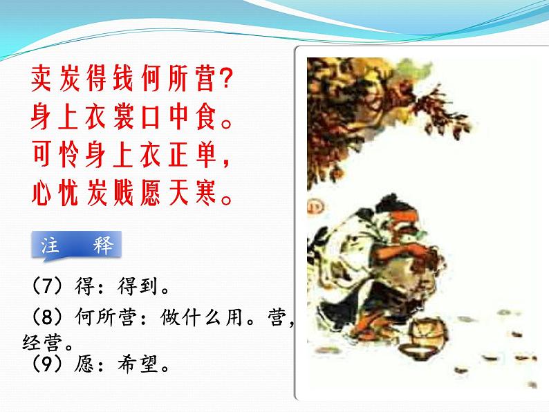 部编版版八年级语文下册《卖炭翁》PPT (6)第7页