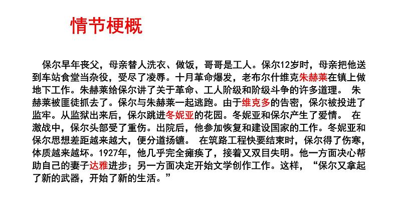 专题08《钢铁是怎样炼成的》摘抄和做笔记初中语文必读名著之方法指导及专题探究课件（部编版）06