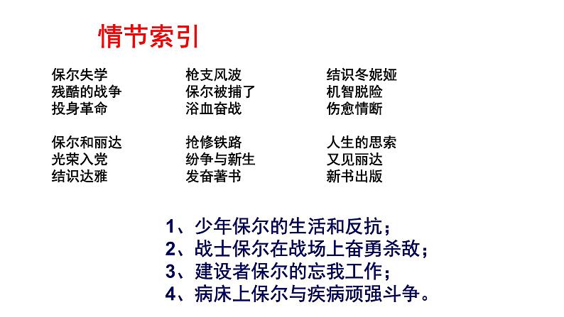 专题08《钢铁是怎样炼成的》摘抄和做笔记初中语文必读名著之方法指导及专题探究课件（部编版）07