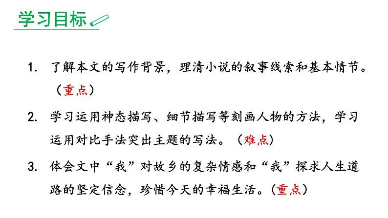 部编版九年级语文上册《故乡》PPT课文课件 (8)第2页