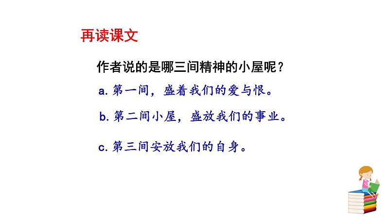 部编版九年级语文上册《精神的三间小屋》PPT课文课件 (8)08