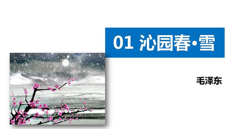 部编版九年级语文上册《沁园春·雪》PPT精品课文课件 (11)第1页