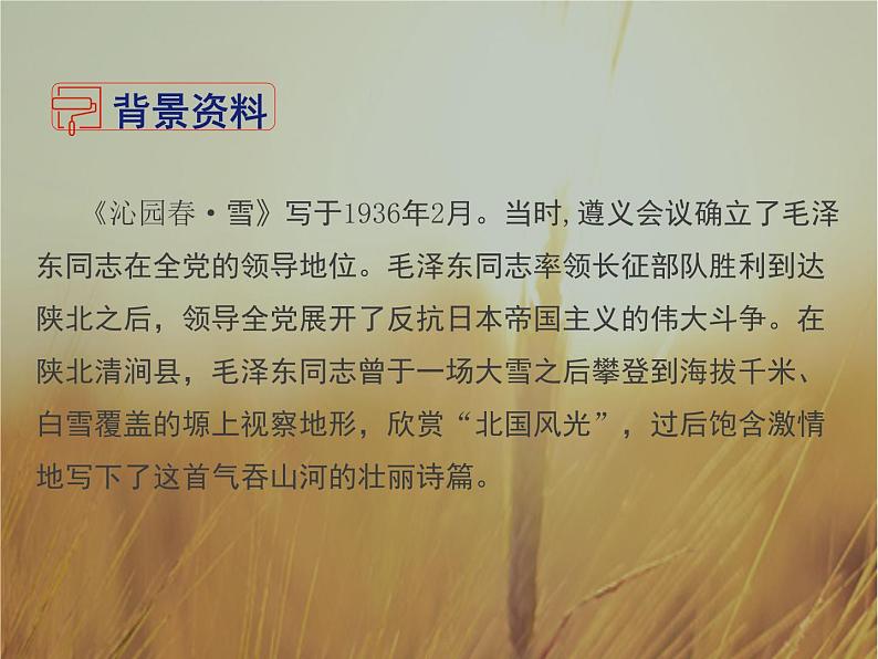 部编版九年级语文上册《沁园春·雪》PPT课文课件 (1)03