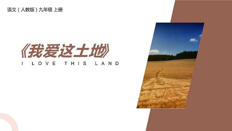 部编版九年级语文上册《我爱这土地》PPT课文课件 (3)第1页