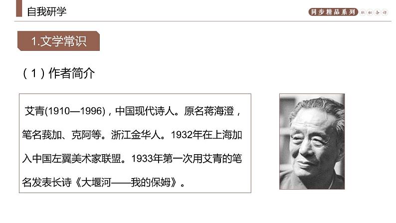 部编版九年级语文上册《我爱这土地》PPT课文课件 (3)第3页