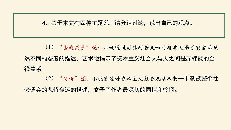 我的叔叔于勒 课件（第二课时）第7页