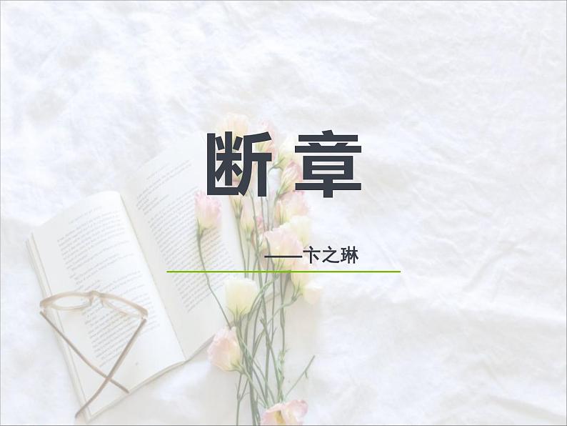 部编版九年级语文下册《断章》PPT (2)01