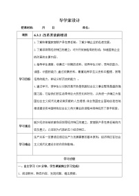 初中历史与社会人教版 (新课标)九年级下册2.改革开放的推进导学案