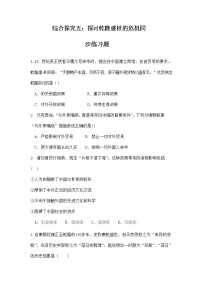 2020-2021学年综合探究五 郑和下西洋与哥伦布航海的比较精练