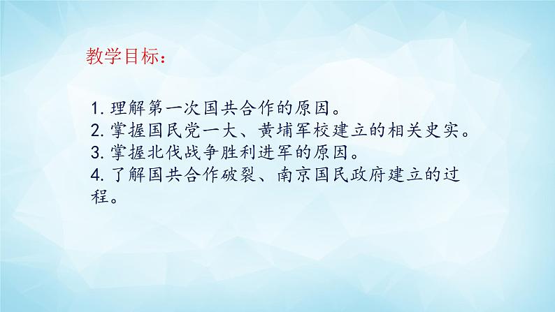 历史与社会九年级上册 2.5.1 第一次国共合作与北伐战争 人教版课件PPT02