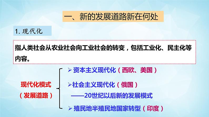 历史与社会九年级上册 综合探究二  历史地认识多样的发展道路 人教版课件PPT第5页