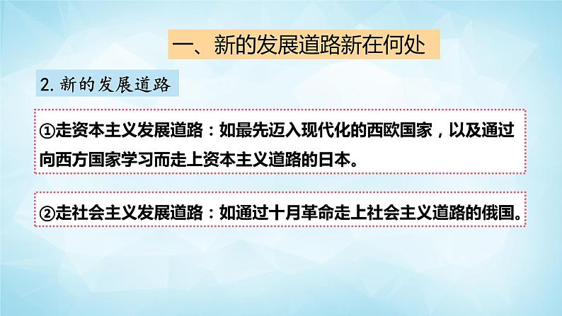 历史与社会九年级上册 综合探究二  历史地认识多样的发展道路 人教版课件PPT第6页