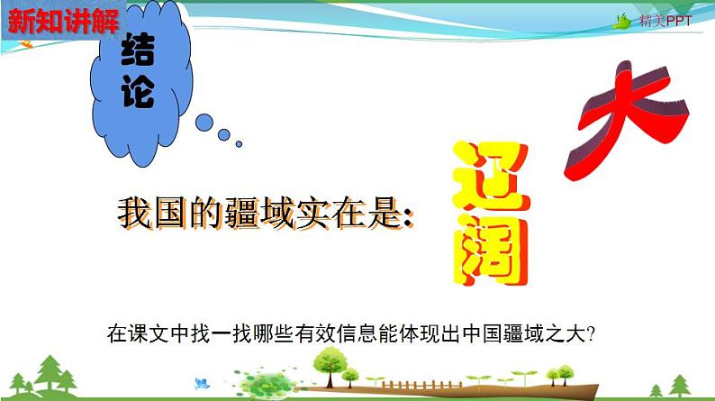 (人教版) 七年级 历史与社会 下册同步教学精品课件 5-1-1 辽阔的疆域08