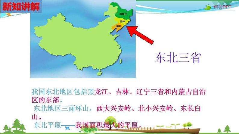 (人教版) 七年级 历史与社会 下册同步教学精品课件 6-1-1 红松之乡第4页