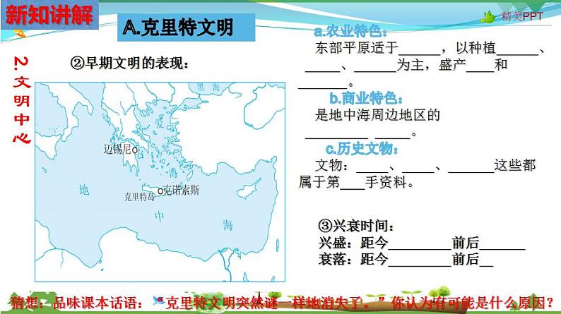 (人教版) 七年级 历史与社会 下册同步教学精品课件 8-2-2 诞生于爱琴海与中美洲地区的文明第8页