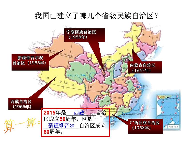 2021-2022学年度人教版九年级历史与社会上册课件 6.3民族区域自治地方的发展07