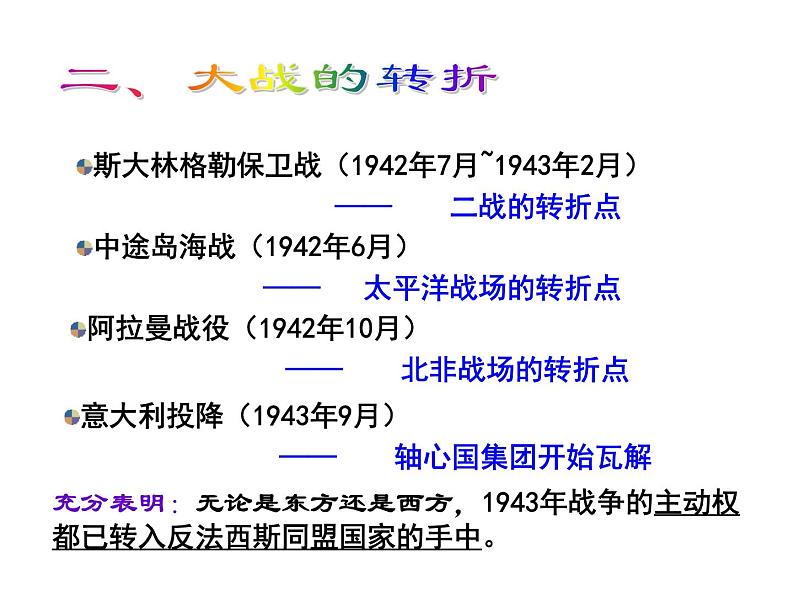 2021-2022学年度人教版九年级历史与社会上册课件 3.3. 世界反法西斯战争的转折与胜利04