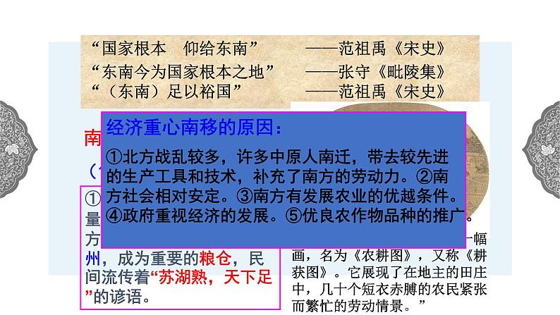 4.3.5 多元文化的碰撞与交融：经济重心的南移 课件 初中历史与社会人教版八年级上册（2021年）03