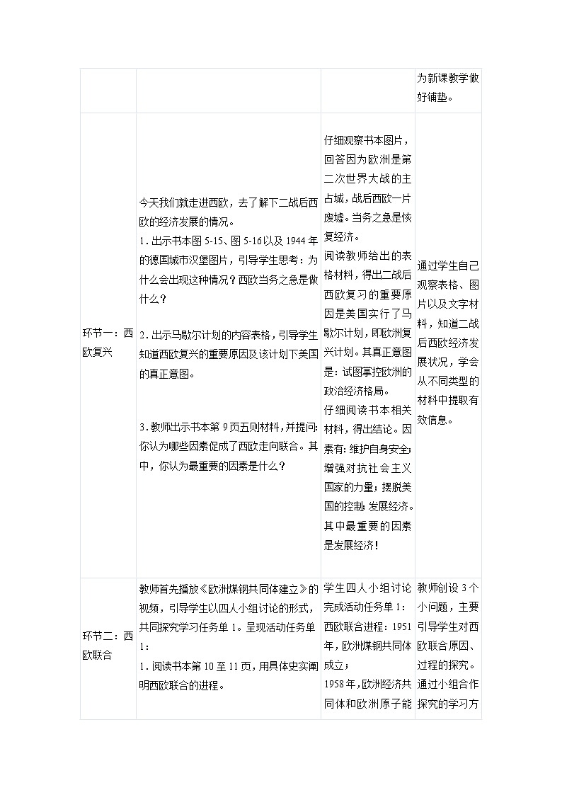 5.2 当代资本主义的新变化（第二课时）配套教案 初中历史与社会人教版九年级下册（2022年）第2页