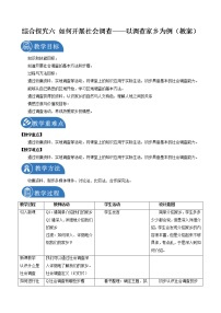 初中历史与社会人教版 (新课标)七年级下册综合探究六 如何开展社会调查——以调查家乡为例获奖教学设计