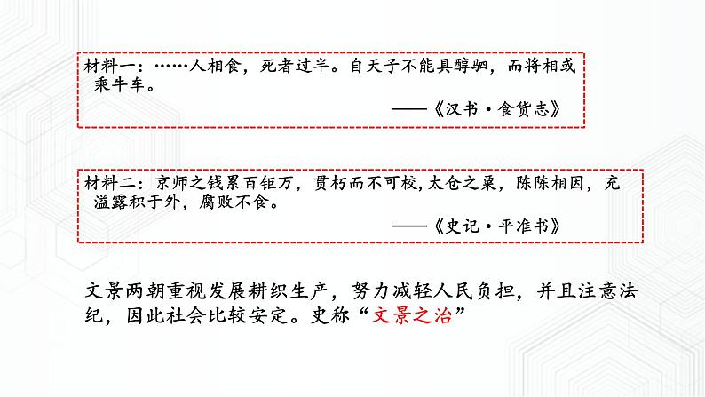 第3单元 第3课 汉武帝推进大一统格局 八年级历史与社会上册 课件+练习（人教版新课标）03