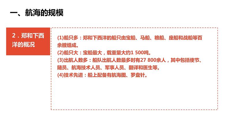 综合探究六 郑和下西洋与哥伦布航海 课件06