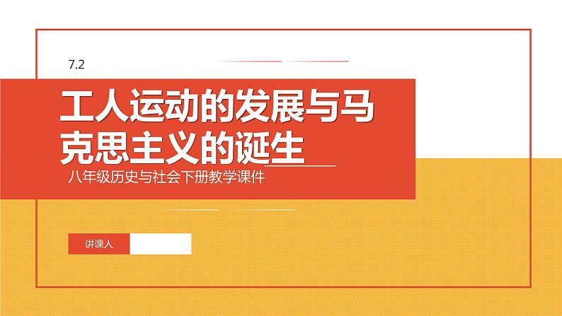 7.2 工人运动的发展与马克思主义的诞生 课件第1页