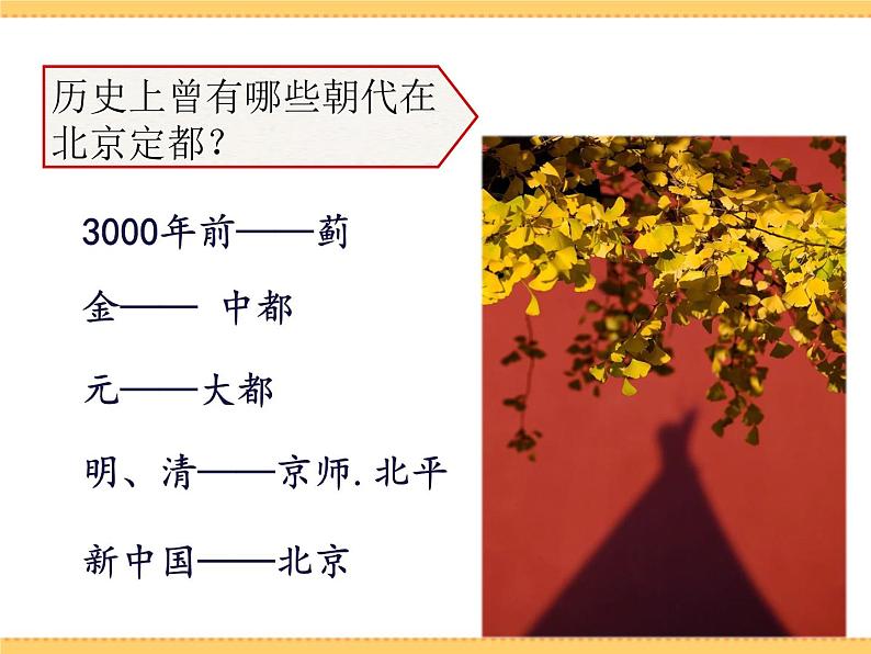 人文地理下册 1.3 古老而现代的首都——北京 课件PPT第3页